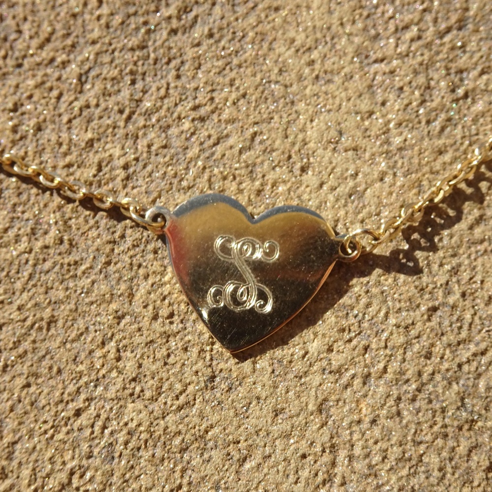 Y2k Cursive Calligraphy Script S Initial Gold Fil… - image 7